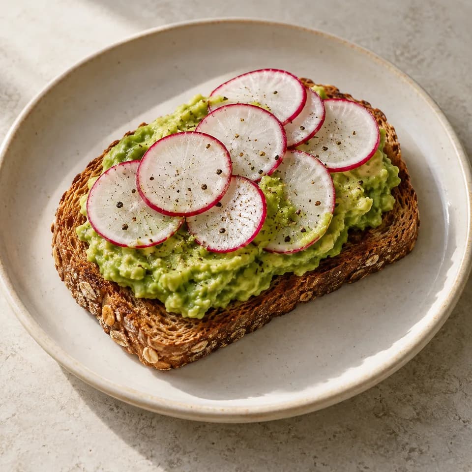 Avocado Radish Toast