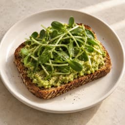 Avocado Sunflower Shoot Toast