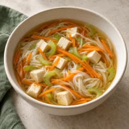 Carrot Celery Noodle Soup