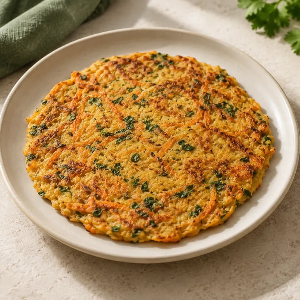 Carrot Coriander Chilla