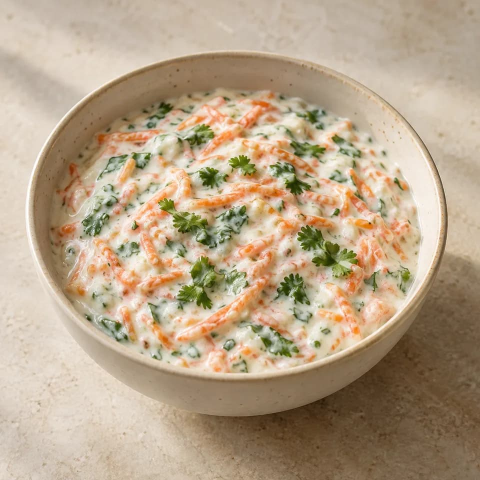 Carrot Coriander Raita