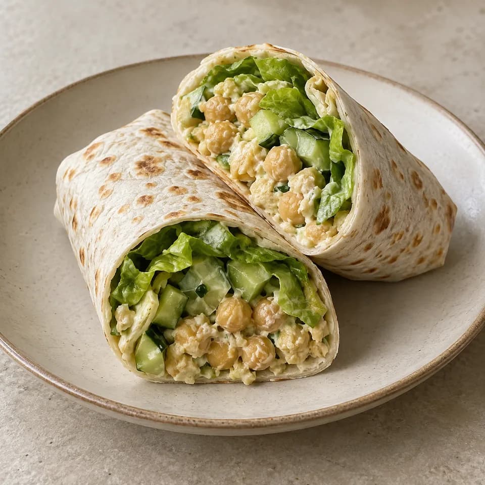 Chickpea Lettuce Wraps