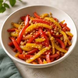 Ginger Bell Pepper Stir Fry