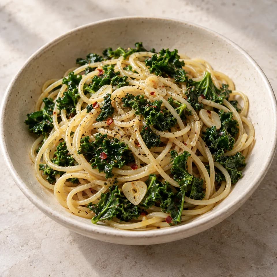 Kale Chilli Pasta
