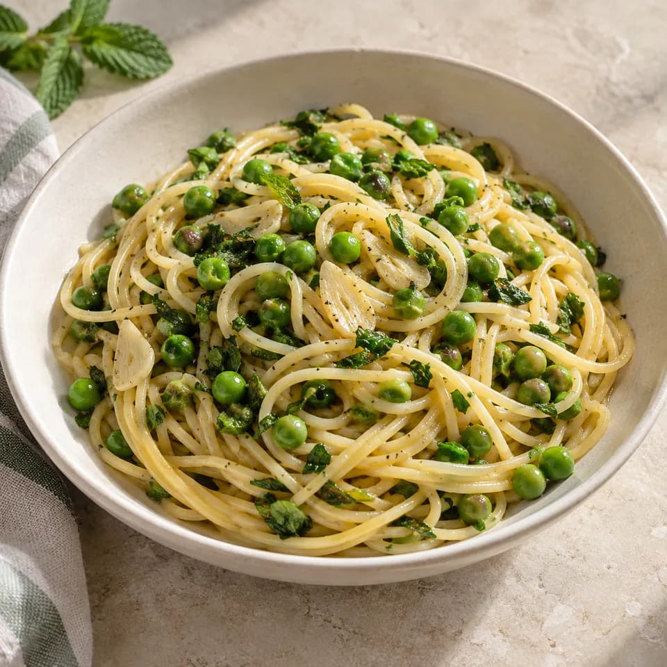 Pea Mint Pasta