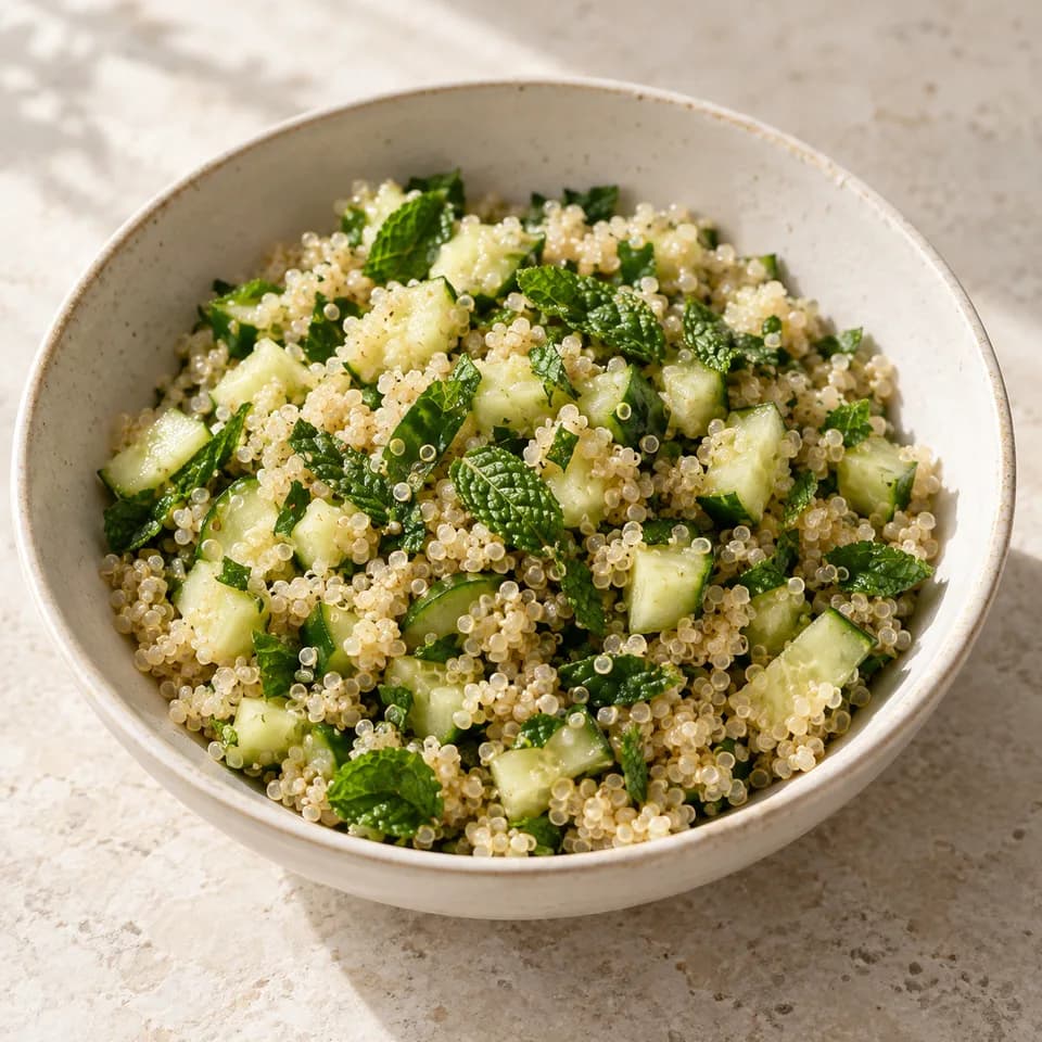Quinoa Cucumber Mint Salad
