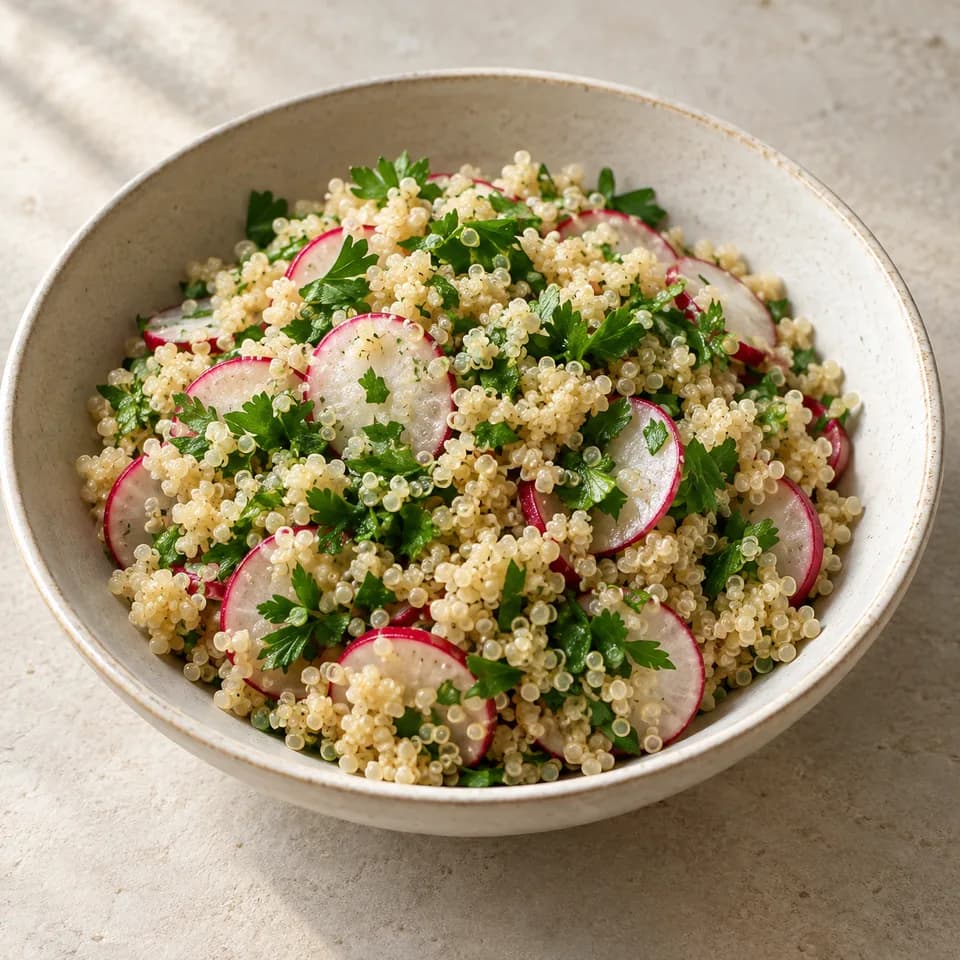 Quinoa Radish Parsley Salad
