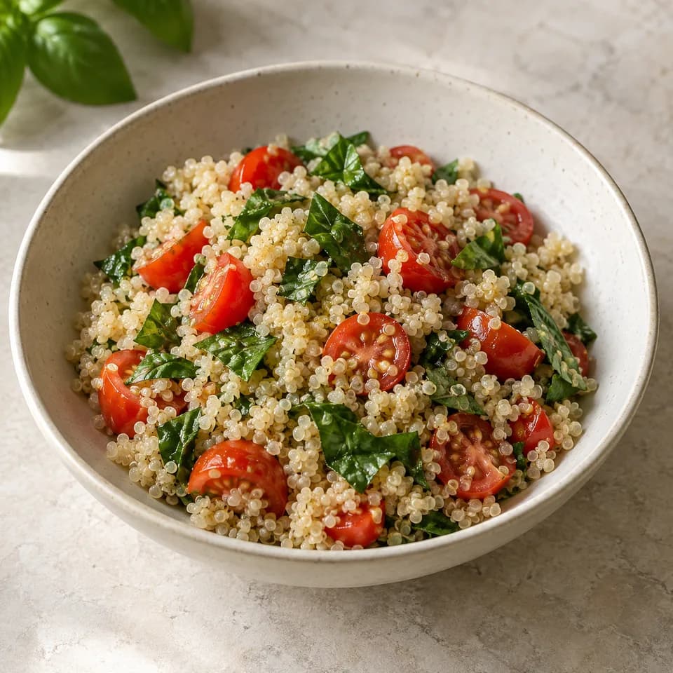 Quinoa Tomato Basil Salad