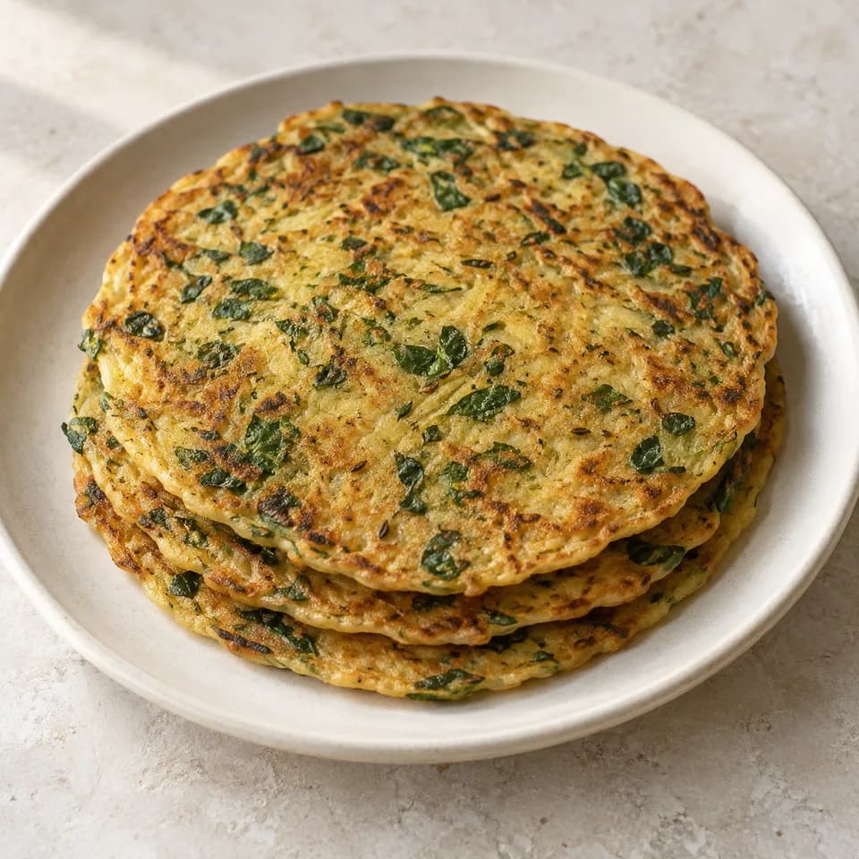 Radish Leafy Chilla
