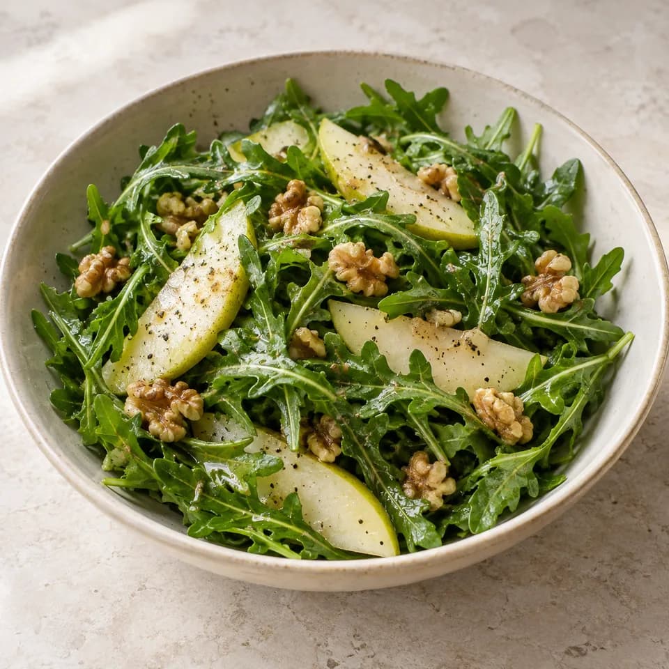 Rocket Pear & Walnut Salad