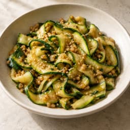 Sesame Zucchini Ribbons