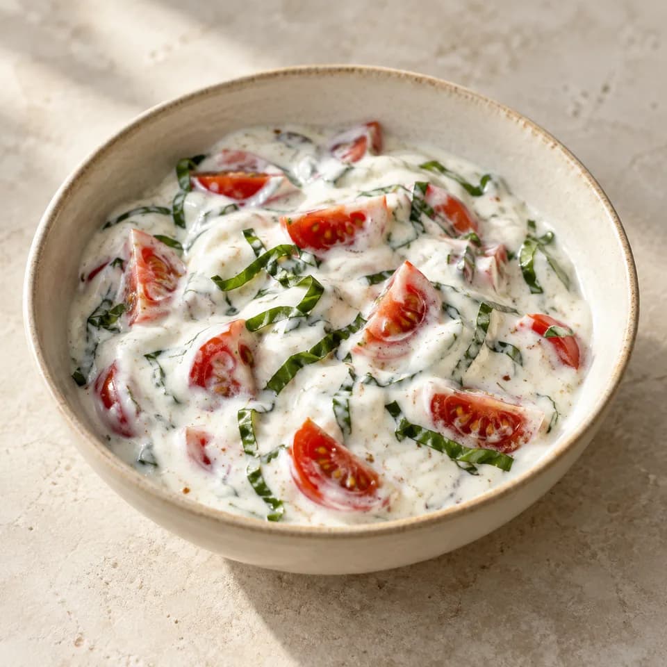 Tomato Basil Yoghurt